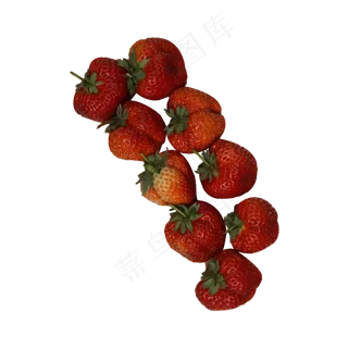 许多美味新鲜的奶油草莓