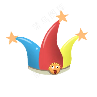 彩色创意愚人节帽子元素