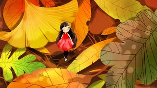 黄色系卡通手绘风8.23处暑配图