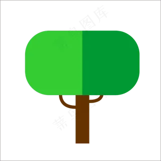 扁平化树木图