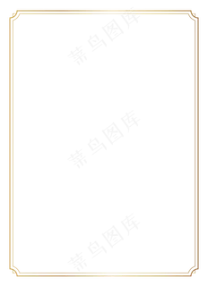 中国风元素简约渐变烫金色细线内