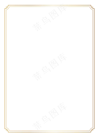 中国风元素简约渐变烫金色细线内