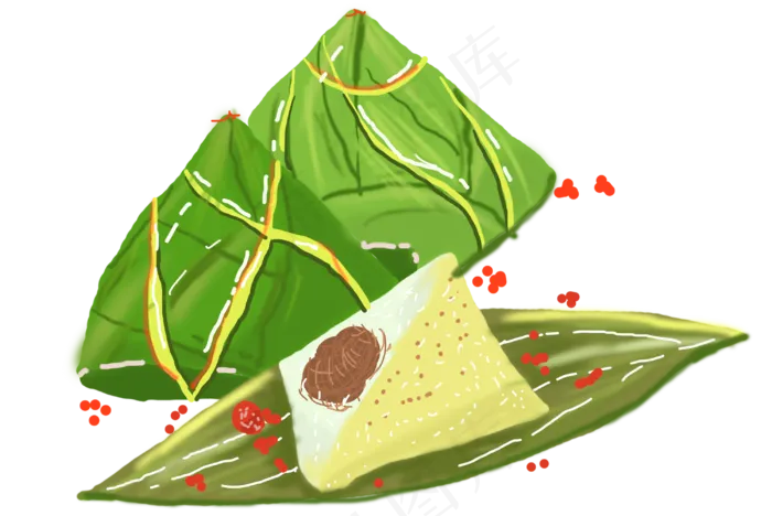 端午节传统美食粽子(3000X2000(DPI:300))psd模版下载