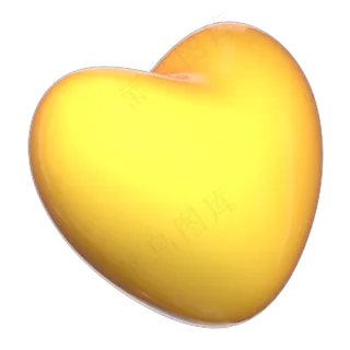 元旦明亮爱心装饰,免抠元素