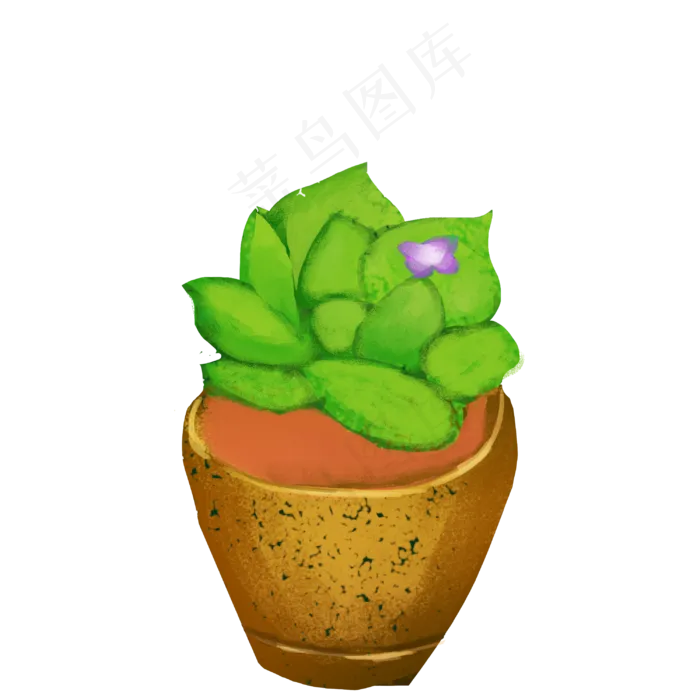 绿色的一簇草本植物(3000X3000(DPI:300))psd模版下载