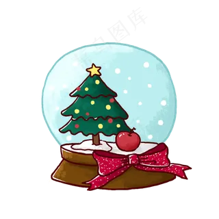 手绘圣诞节的平安果PNG免抠素材 手绘圣诞节的平安果PNG免抠素材