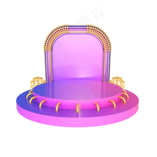 淘宝首页618电商几何舞台