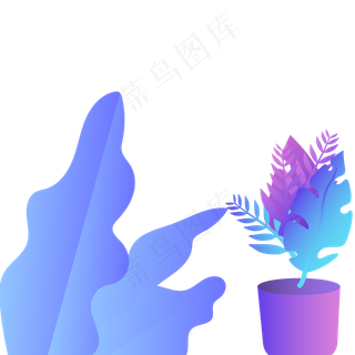 花盆春季自然植物