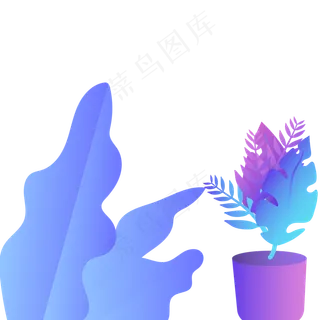 花盆春季自然植物