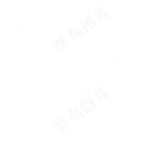 白色线条水果蔬菜