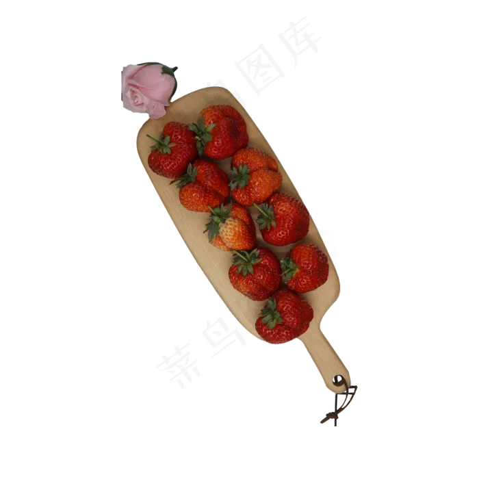 一盘美味新鲜的奶油草莓(2000X2000(DPI:300))psd模版下载