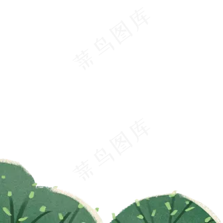 卡通绿色灌木丛下载