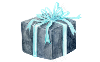 卡通水彩手绘小清新礼盒