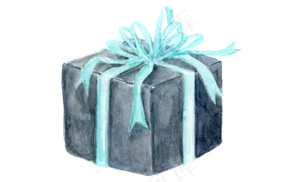 卡通水彩手绘小清新礼盒