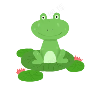 夏季荷塘的小青蛙