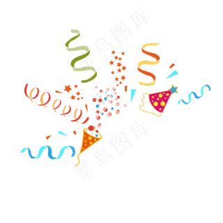 矢量节日庆祝撒花