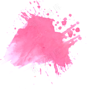水彩喷溅绘画矢量素材