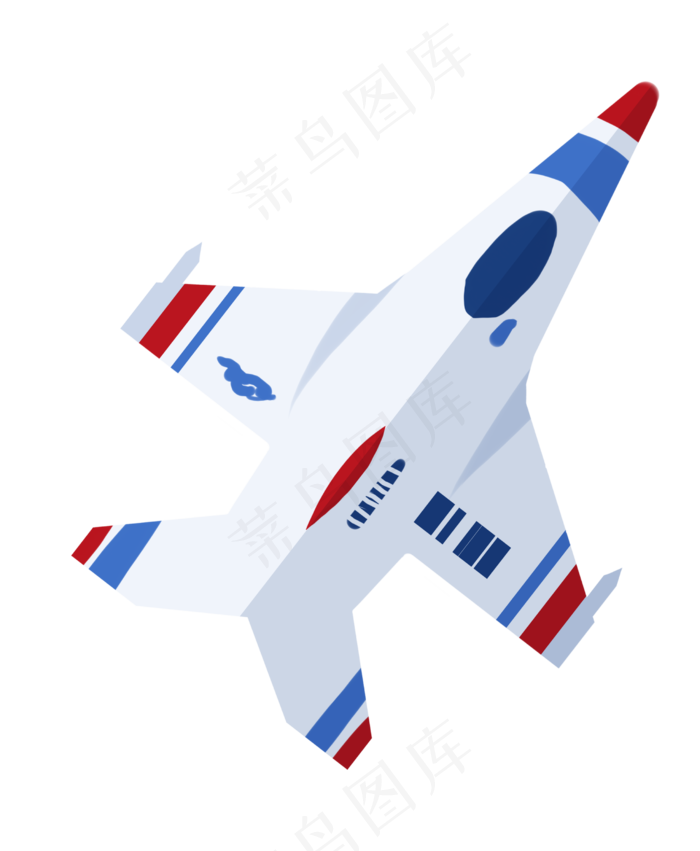 红蓝色飞机(2480X3015(DPI:300))psd模版下载