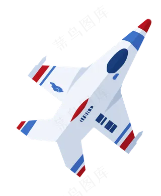 红蓝色飞机