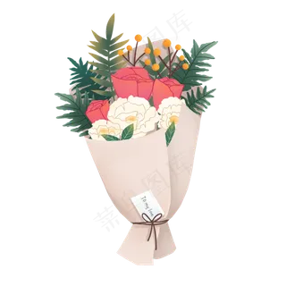 清新唯美浪漫七夕情人节白玫瑰花