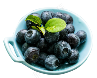 一盘蓝莓