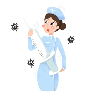 妇女节女护士,免抠元素