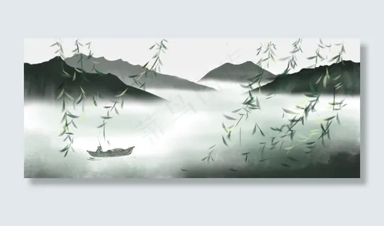 古风水墨中国风山水简约新国风 古风水墨中国风山水简约新国风