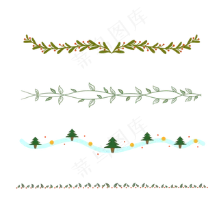 植物绿叶分割线