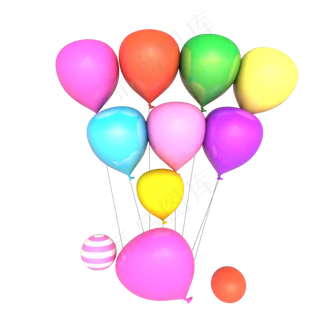 儿童节彩色气球