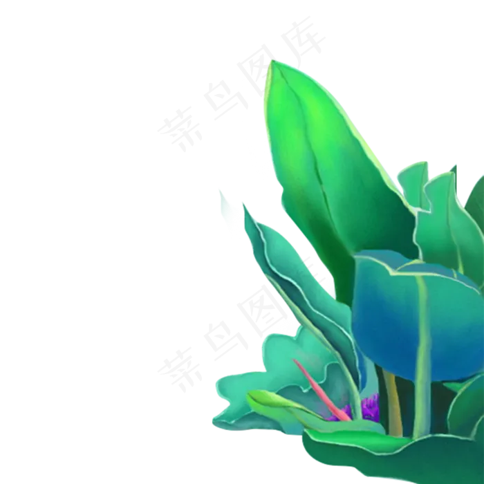 春天植物绿叶(2000X2000(DPI:300))psd模版下载