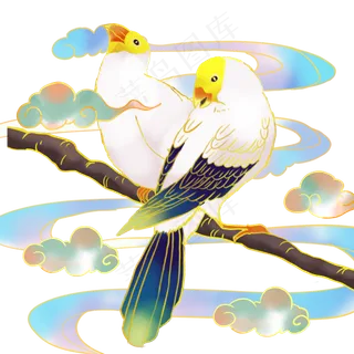 国潮瑞兽吉祥鸟