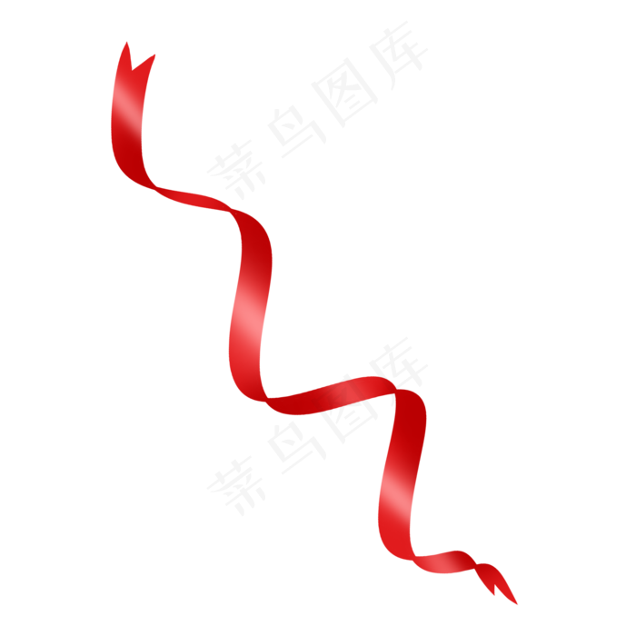 红色丝带,免抠元素(2000*2000px 300 dpi )psd模版下载