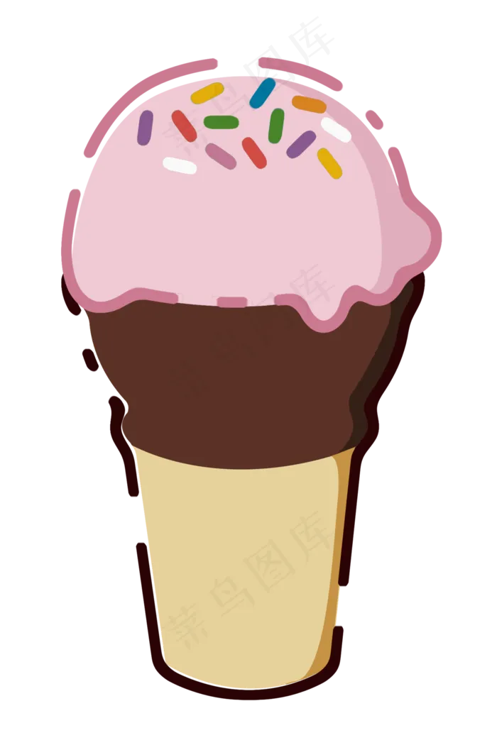 儿童节粉色冰激凌(2000X3000(DPI:300))psd模版下载