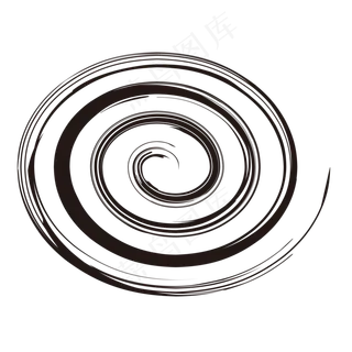 中国风旋转的水墨