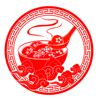 元宵节窗花贴剪纸,免抠元素