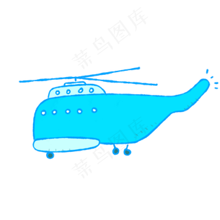 手绘儿童节玩具飞机