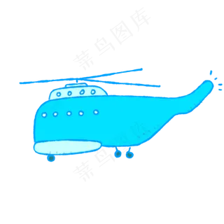 手绘儿童节玩具飞机