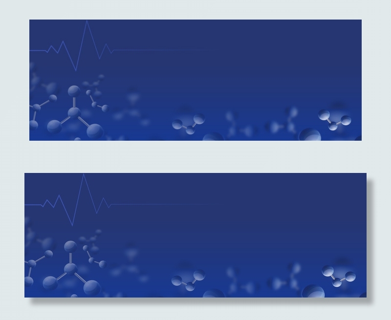 分子科技医疗安全蓝色banner(1920*700px 	       )psd模版下载