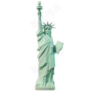 人物动物雕塑自由女神,免抠元素