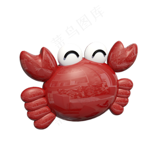 可爱的塑料玩具螃蟹