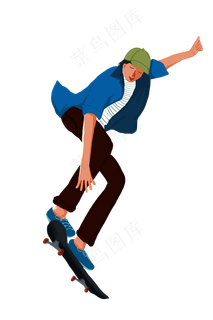 五四青年节滑板帅哥