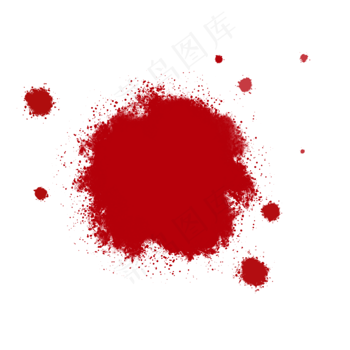 红色墨点(2000*2000px 72 dpi )ai矢量模版下载