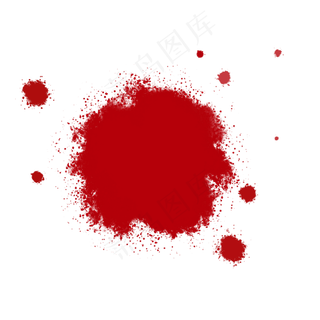 红色墨点