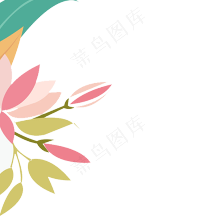 春天植物花朵(2000X2000(DPI:300))psd模版下载