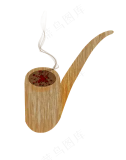 父亲节老式烟斗PNG图案