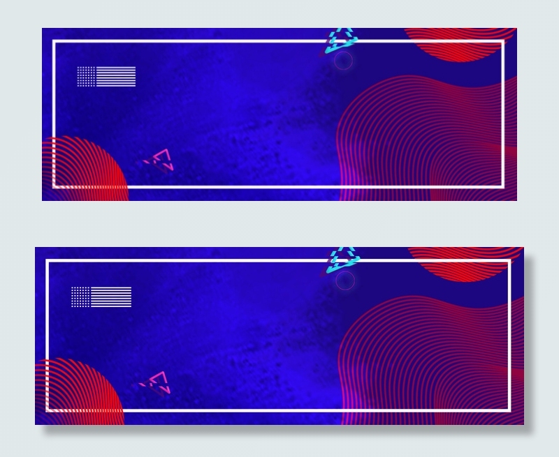 线条艺术科技感商务电商风banner