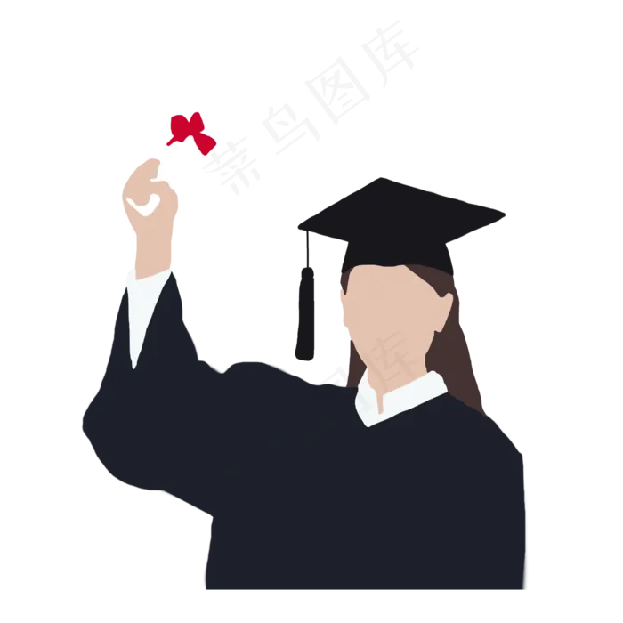 毕业学生免抠矢量图(2000X2000(DPI:300))psd模版下载