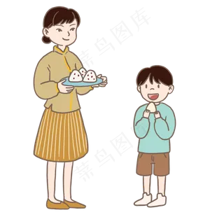 端午节吃粽子包粽子免抠元素下载