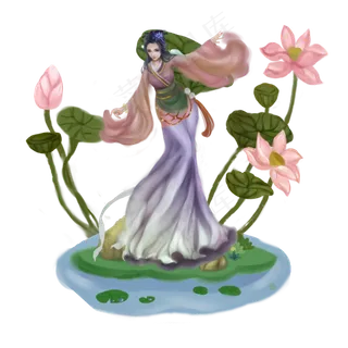 荷花姑娘