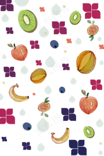 水果印花可爱底纹粉色,免抠元素 水果印花可爱底纹粉色,免抠元素